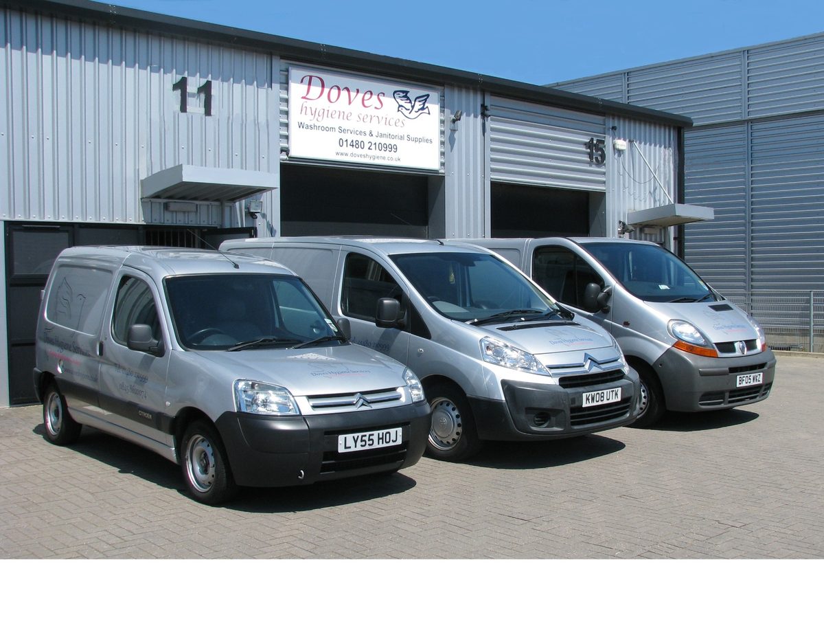 Doves Hygiene Services fleet ready to serve Cambridgeshire and Bedfordshire